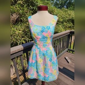 Lilly Pulitzer Floral Fit and Flare Summer Dress